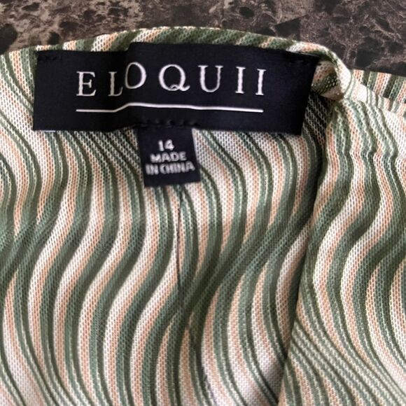 Eloquii Plus Size Stretch Mesh‎ Twist Back Party Bodicon Midi Dress Size14 - Picture 5 of 9